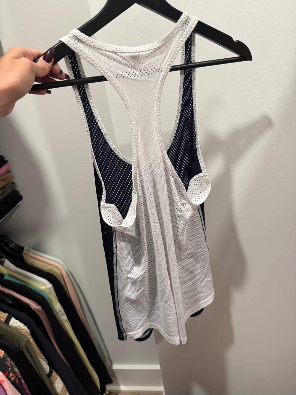 Under Armour Navy Emory University Mesh Tank Top - Picture 3 of 4